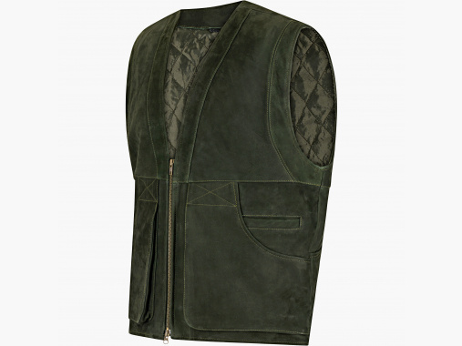 il Lago Prestige Leren Vest Field Vest Heren (Olijf) | 2XL