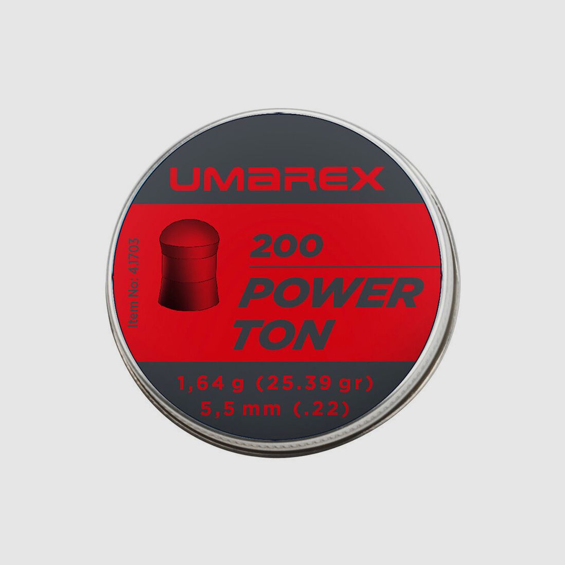 Umarex Power Ton Diabolos Rundkopf Kaliber 5,5 mm 1,64 g - 200 Stück/ Dose