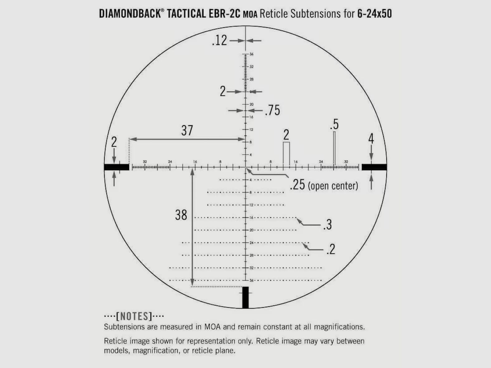 Vortex Diamondback Tactical FFP 6-24×50 EBR-2C MOA, Bild 6 von 6