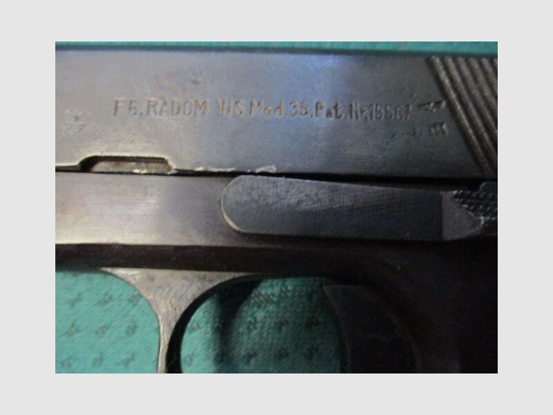 Pistola Radom VIS 1935 WAA77 senza leva di smontaggio e senza scanalatura VIS35