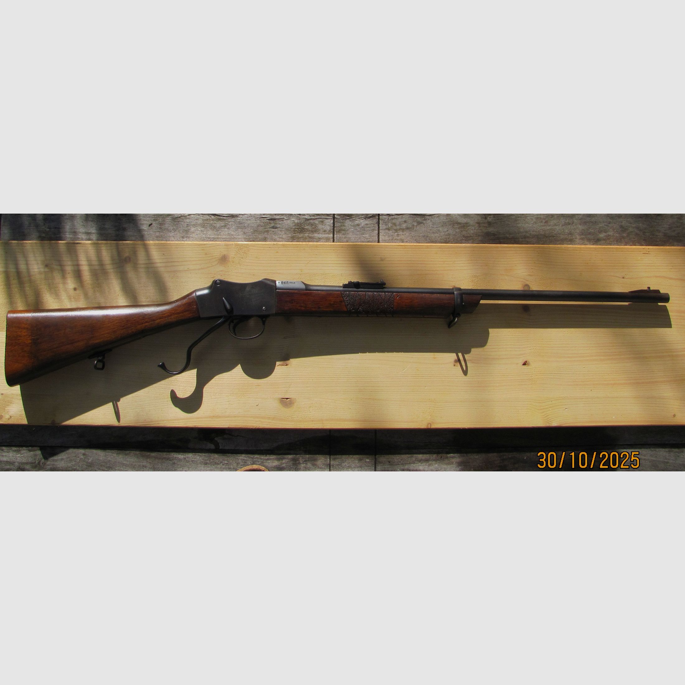 Artículo de colección Martini Henry histórico 1888 .22 conversión Bonehill con cañón de competición AJ Parker