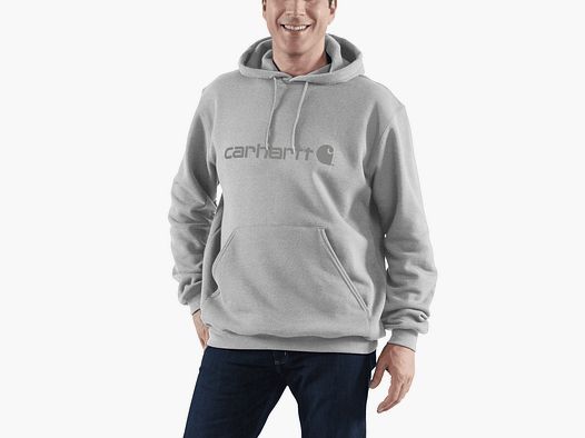 Carhartt Marquette Logo Sweatshirt Men Heather Gray/Gray XL