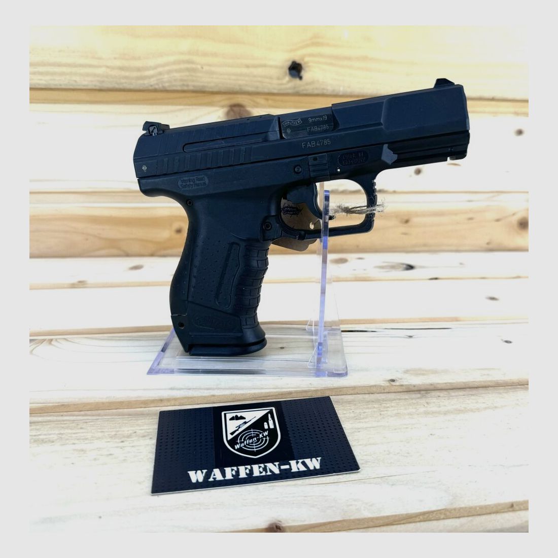 Demonstration weapon Carl Walther pistol P99 AS 9x19 15R Black 9mm Luger