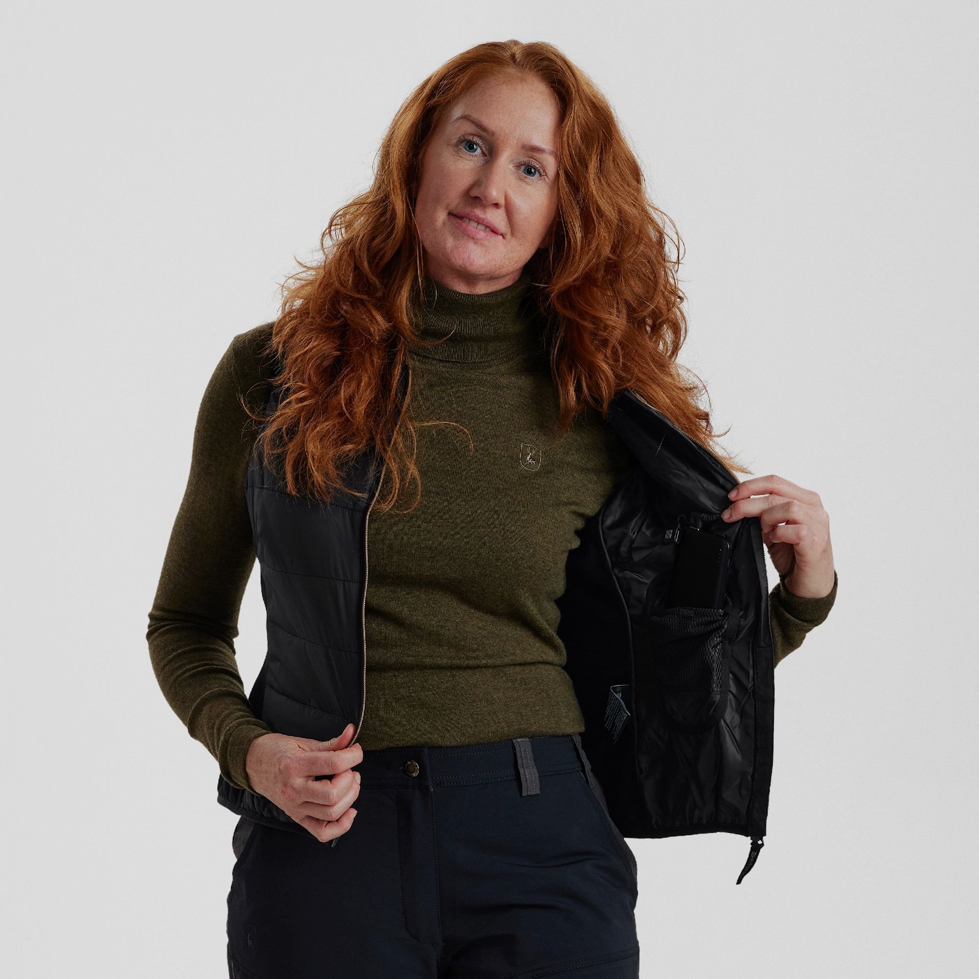 Deerhunter Lady Heat Inner Waistcoat Black 46