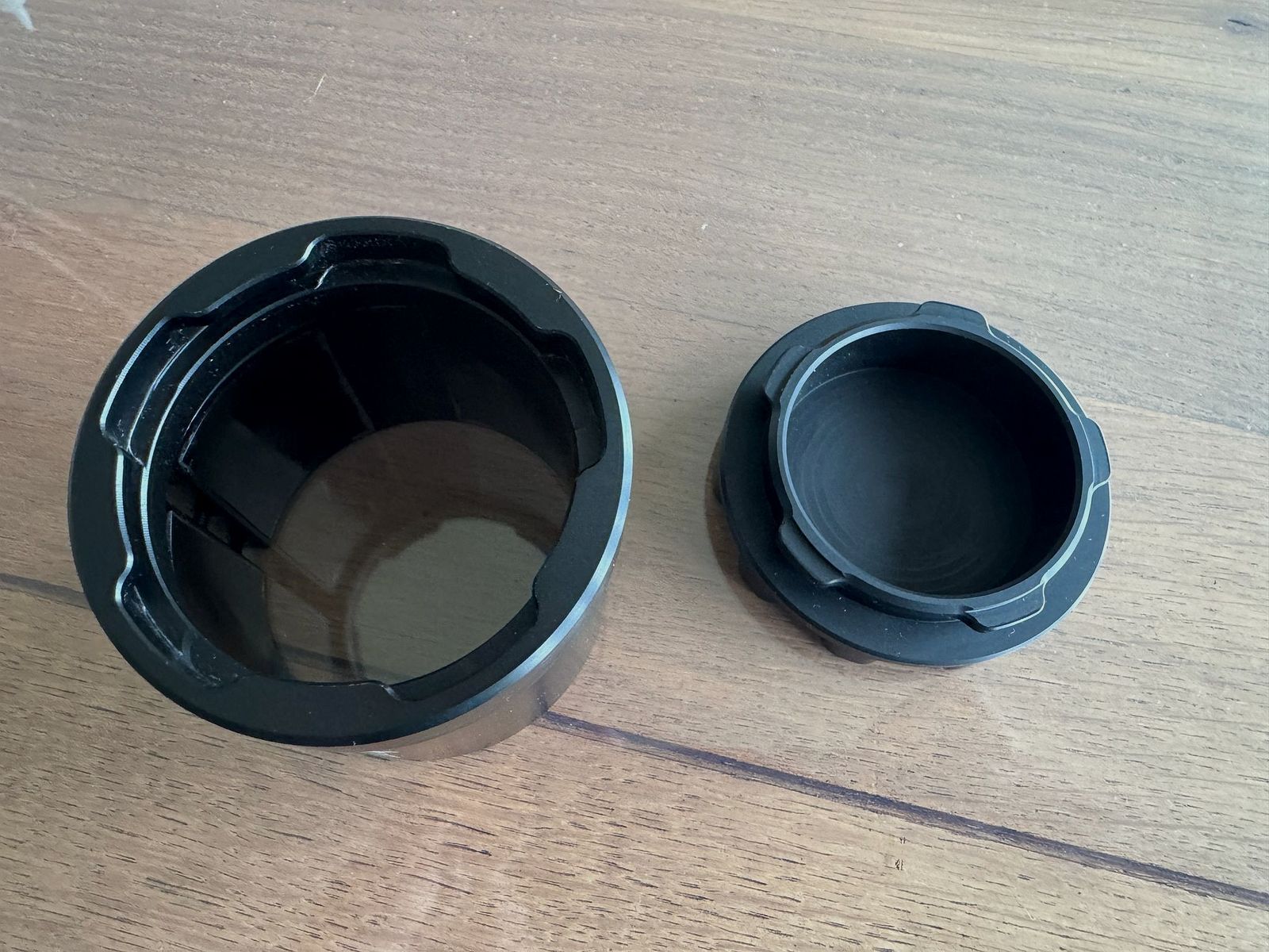 Adaptador de sujeción de caza precisa (casquillo) en 57mm incluido tapa de cierre adecuada de Alu