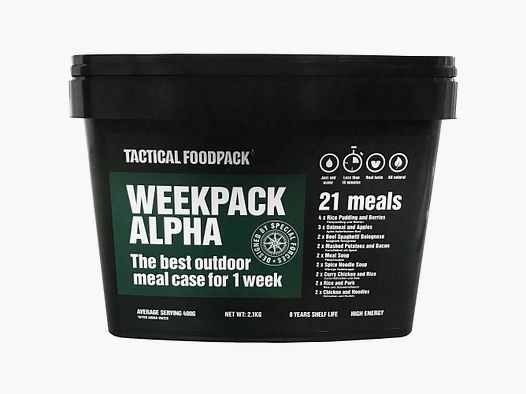 Tactical Food Pack Notration Trekking	 Alpha Essen für eine Woche!