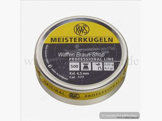 PROF-L MEISTER 4,5MM Ø4,50 balas de carabina de aire