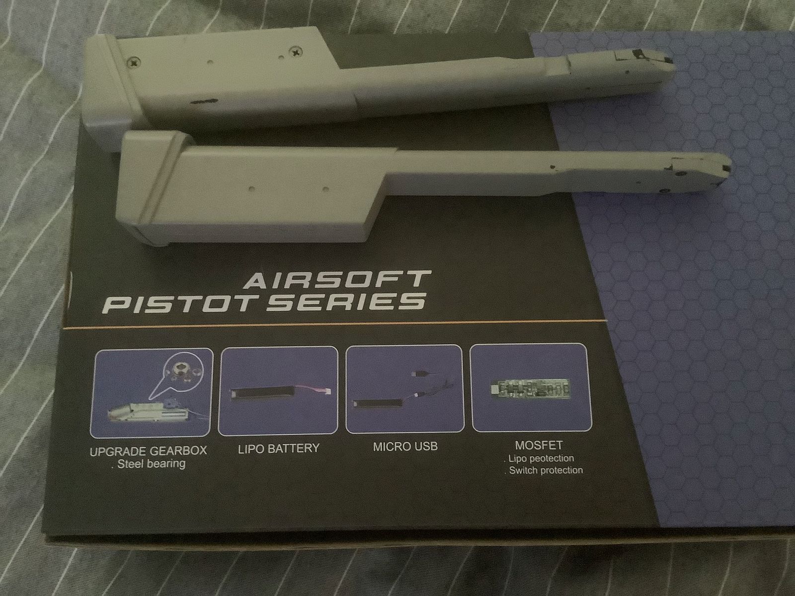 Cyma 127 Mosfed Edition 3 AEP pistol 0.5 joule in grey