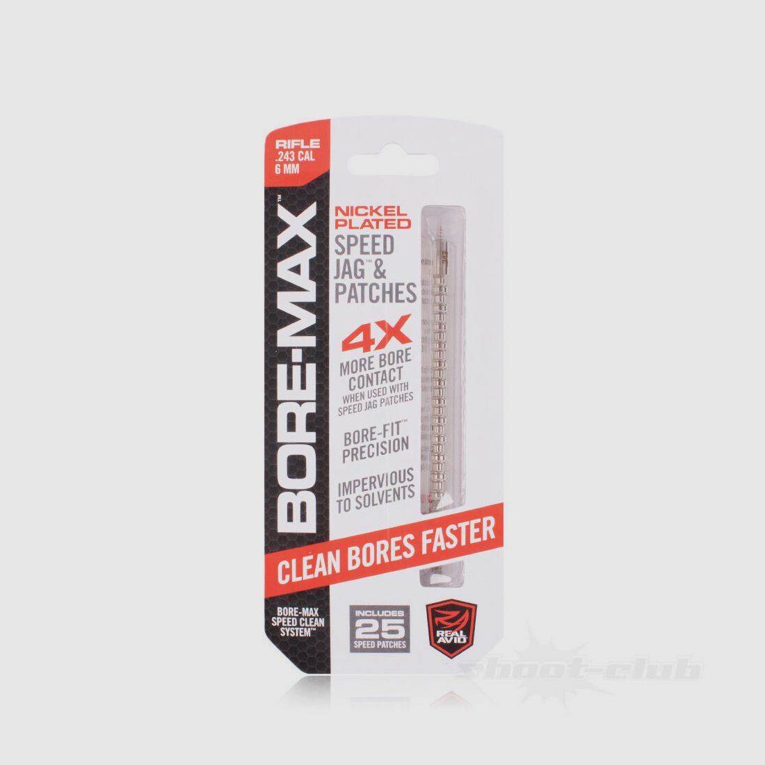 Real Avid Bore-Max Speed Jag & Patches .243 Fusil