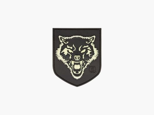 JTG Wolf Shield Rubber Patch-Glow