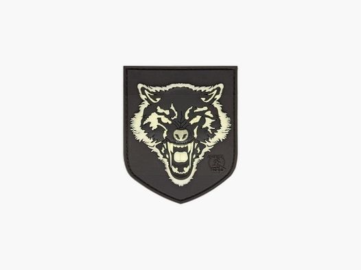 JTG Wolf Shield Rubber Patch-Glow