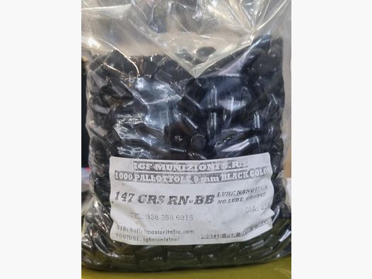 9MM 147GN RN malowane pociski – 1000 sztuk