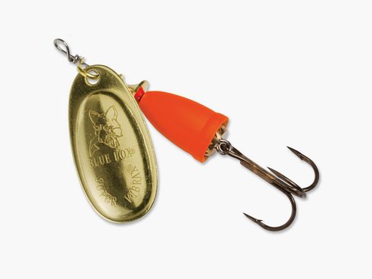 Bluefox Spinner Str.2 6 Gram – Guld & flo. rød