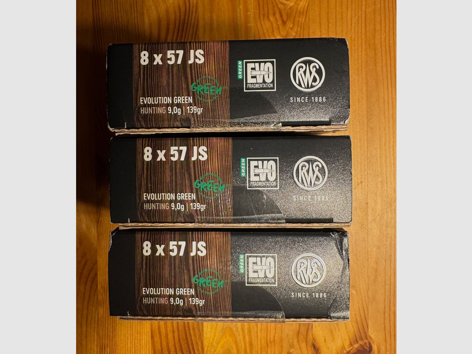 RWS Evolution Green 8x57 JS, 139gr, 3 boxes