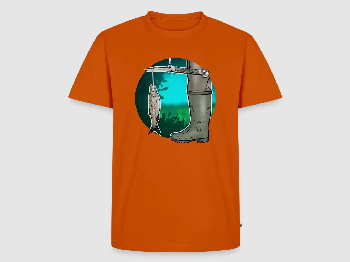 PUMA Men´s Premium T-Shirt "Waagemesser – Petri Heil"