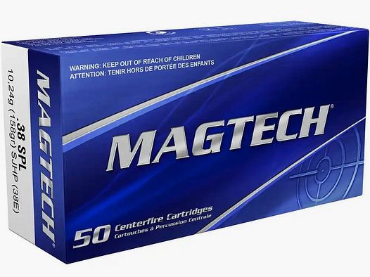 .38 Special Tlm.-HP Revolverpatronen 10,2g/158grs. Magtech