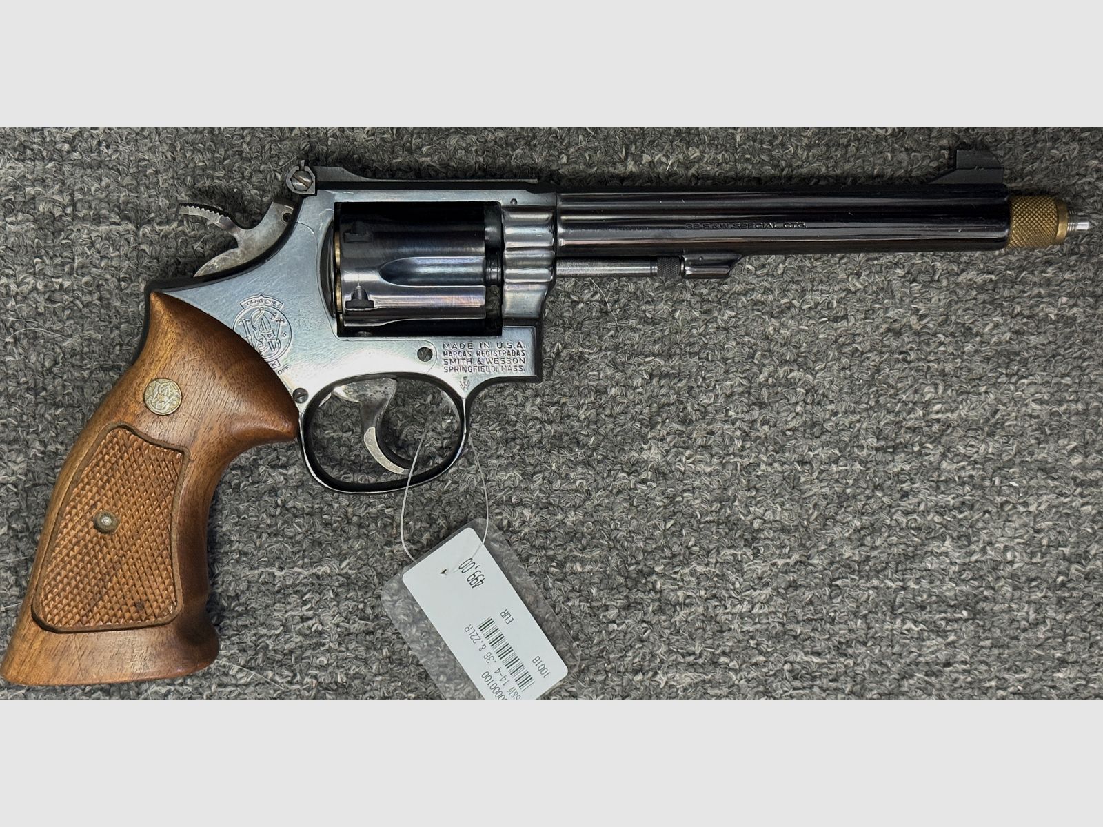 Smith & Wesson Revolver14-4 .38 Special with .22 conversion barrel