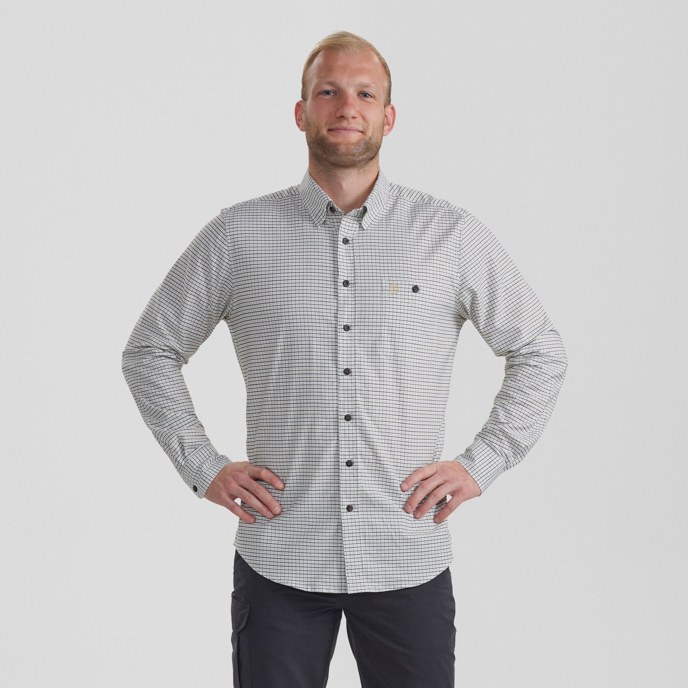 Chemise Samuel - Carreaux Verts - Taille : Homme 49/50