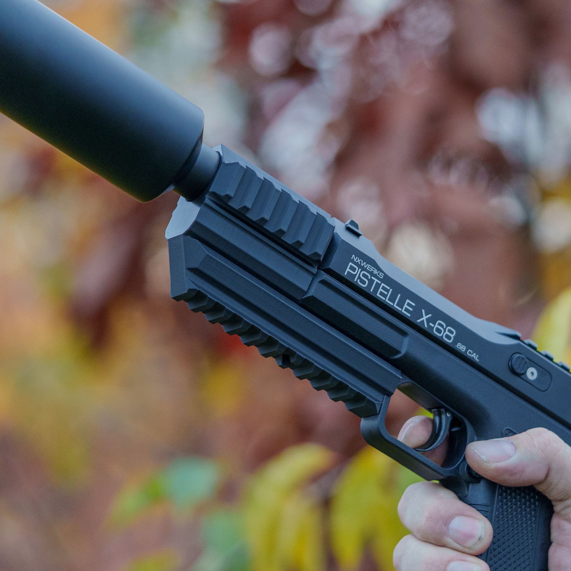 Laufabdeckung | Barrel Cover incl. 3x Picatinnys | kompatibel: Pistelle X-68 | angepasst auf unseren Tuninglauf