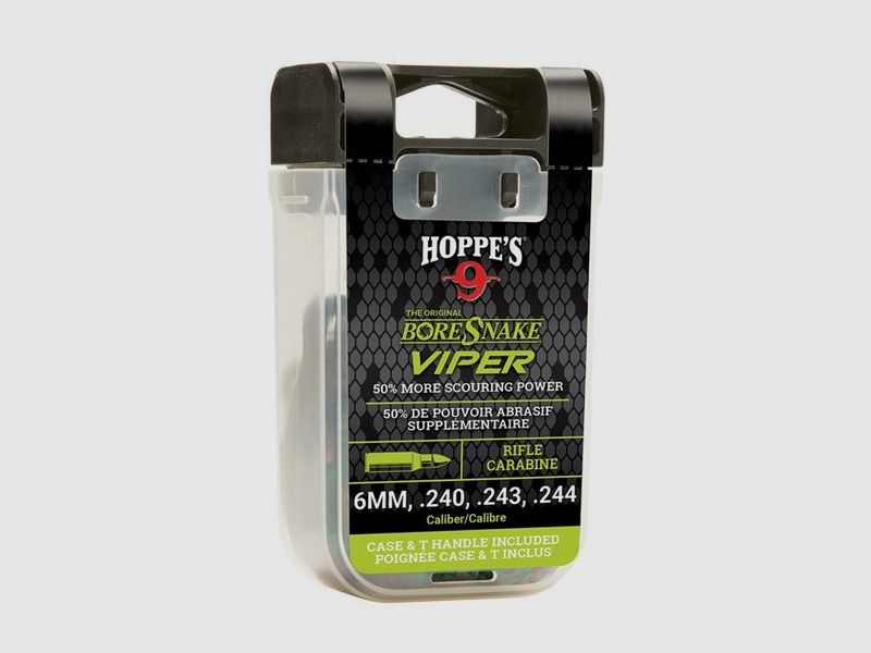 HOPPES BoreSnake Viper voor geweer kaliber 50-54 met hoes Den