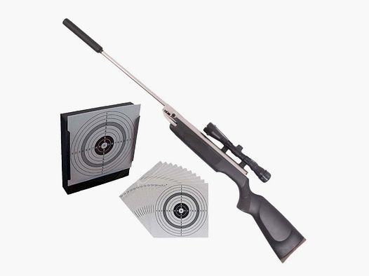 Weihrauch HW 35K F Black Silence Fucile ad Aria 4,5mm - Set