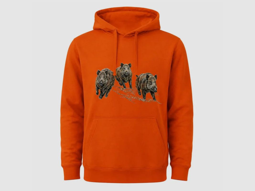Sudadera con capucha naranja jabalíes Bartavel Talla M a 3XL, imagen 2 de 12