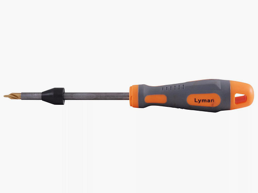 Lyman Flash Hole Uniformer / Primer Pocket Reamer met Handvat