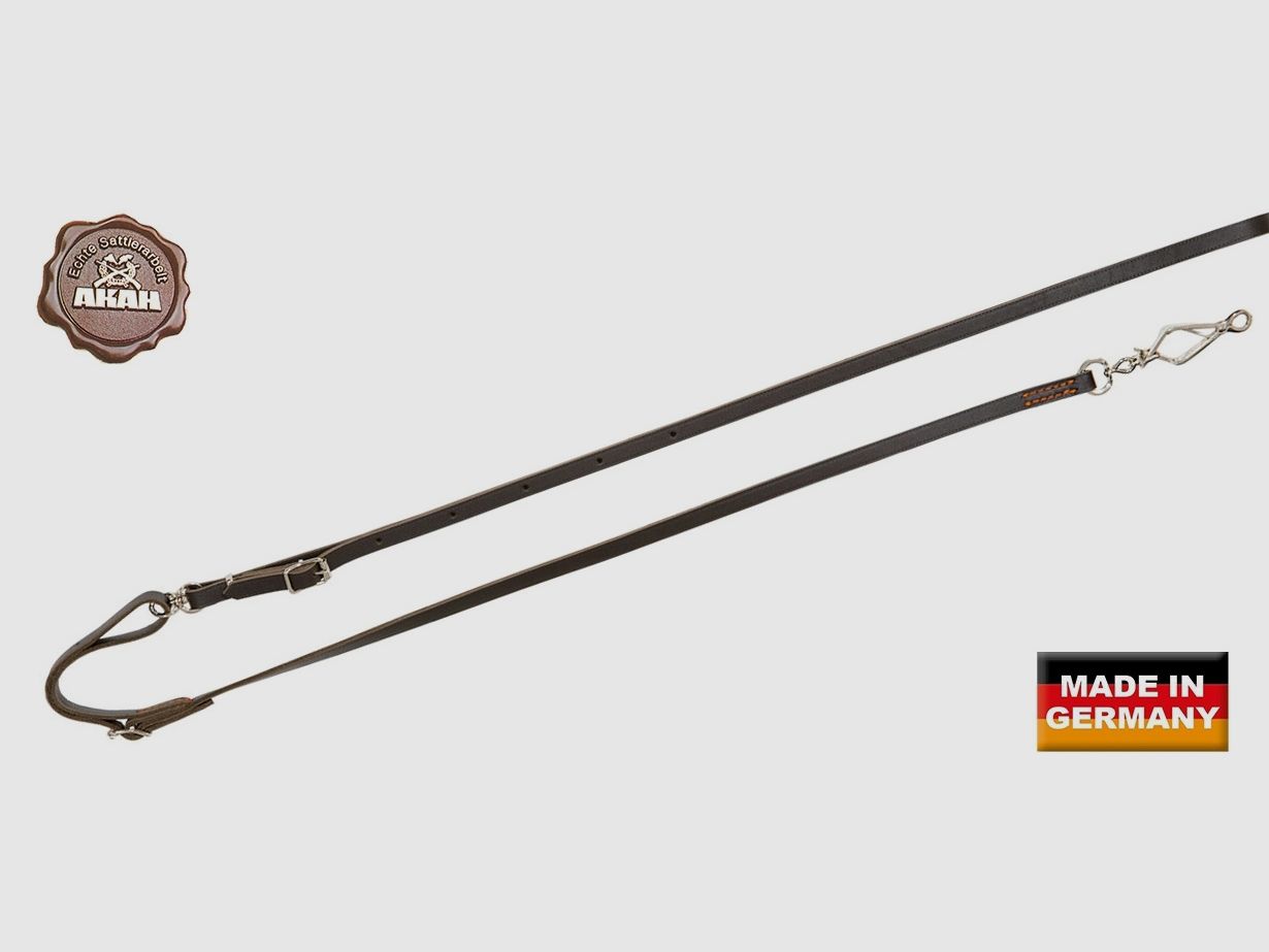 Umhängeleine, braun, AKAH 14mm, einfaches Unterteil