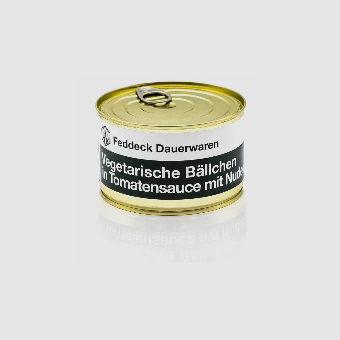 Feddeck Dauerwaren Fertiggericht Dose Vegetarische Bällchen mit Nudeln 400 g