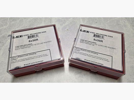 LEE 8x50 R (.323) Mannlicher Langwaffen Vollkalibriermatrizensatz LIMITED + Zubehör !NEU!