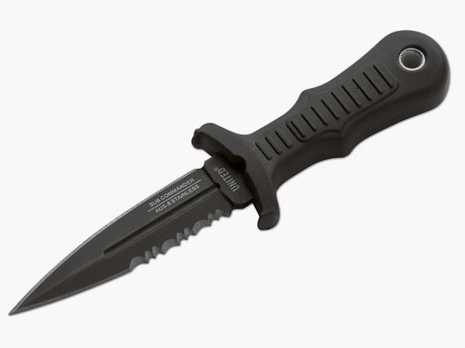 Neck-Knife UC SUB COMMANDER BLACK SERRATED Dolch