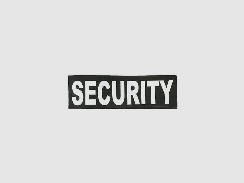 Reflektierender Security Klett Patch - Groß