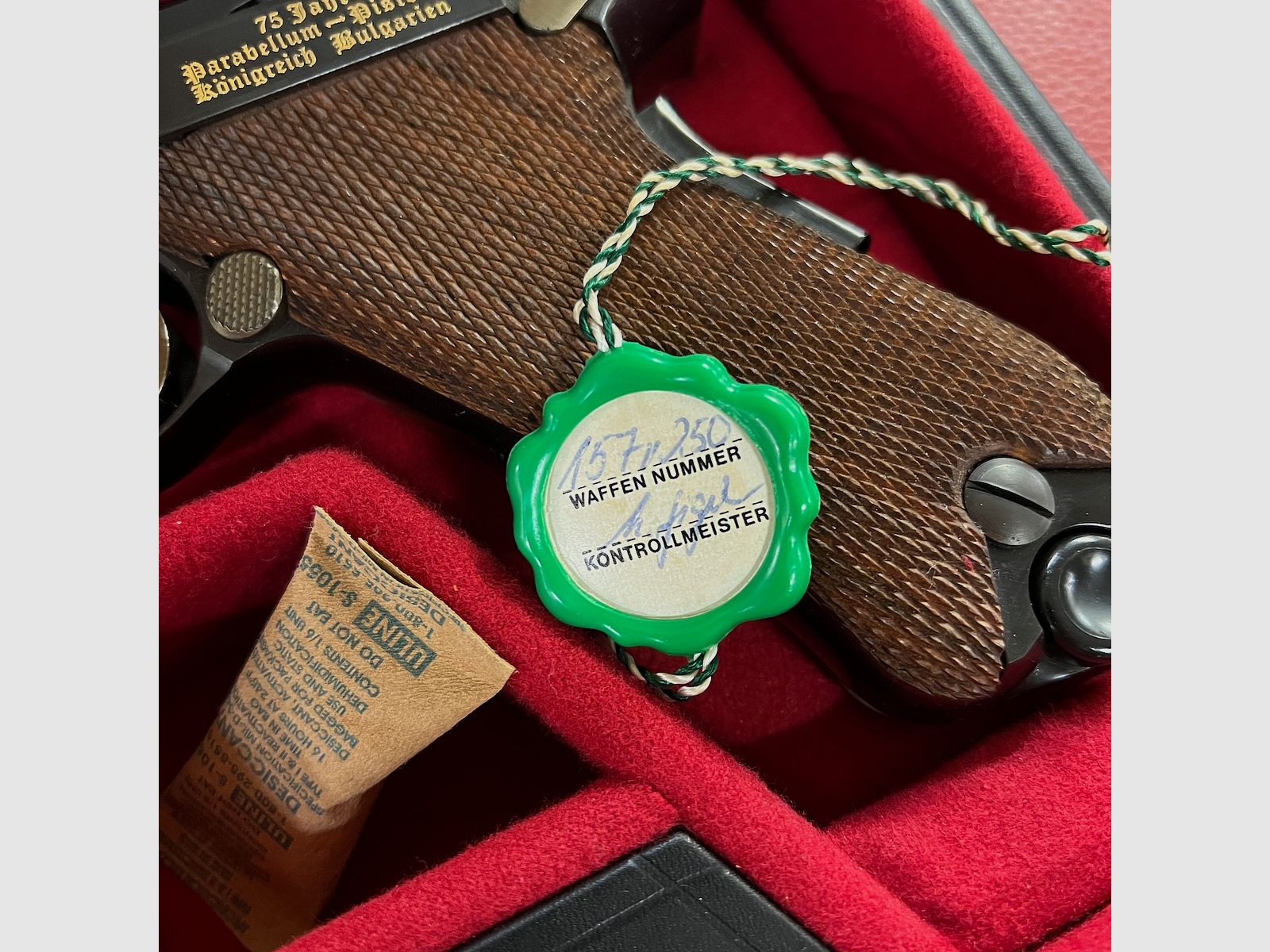 Mauser Parabellum P08 75. Jahrestag Königreich Bulgarien, Bild 5 von 14
