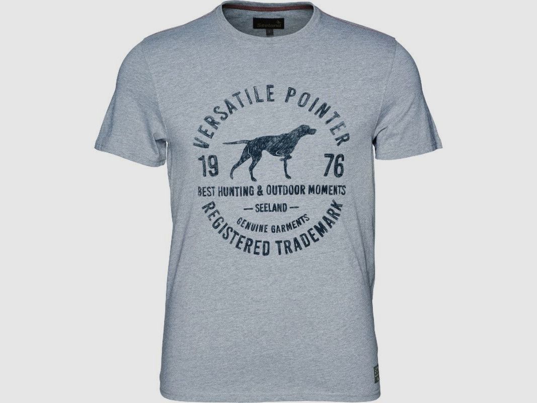 Seeland Aiden T-Shirt Gre: M, Farbe: Grey melange