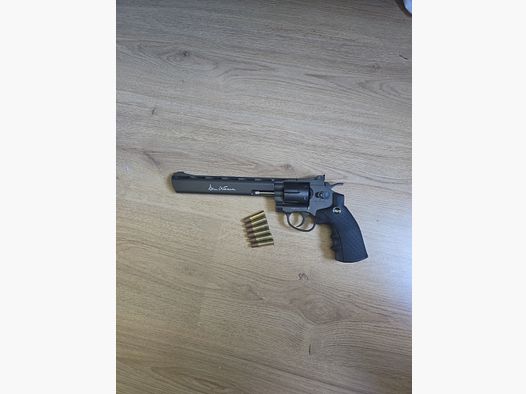 Revolver CO2 ASG Dan Wesson de 8 pulgadas y 4,5 mm