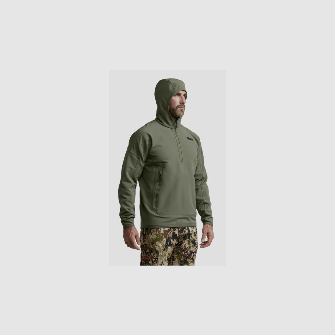 Sitka Alpha Fleece Hoodie - Oliv, afbeelding 3 van 7