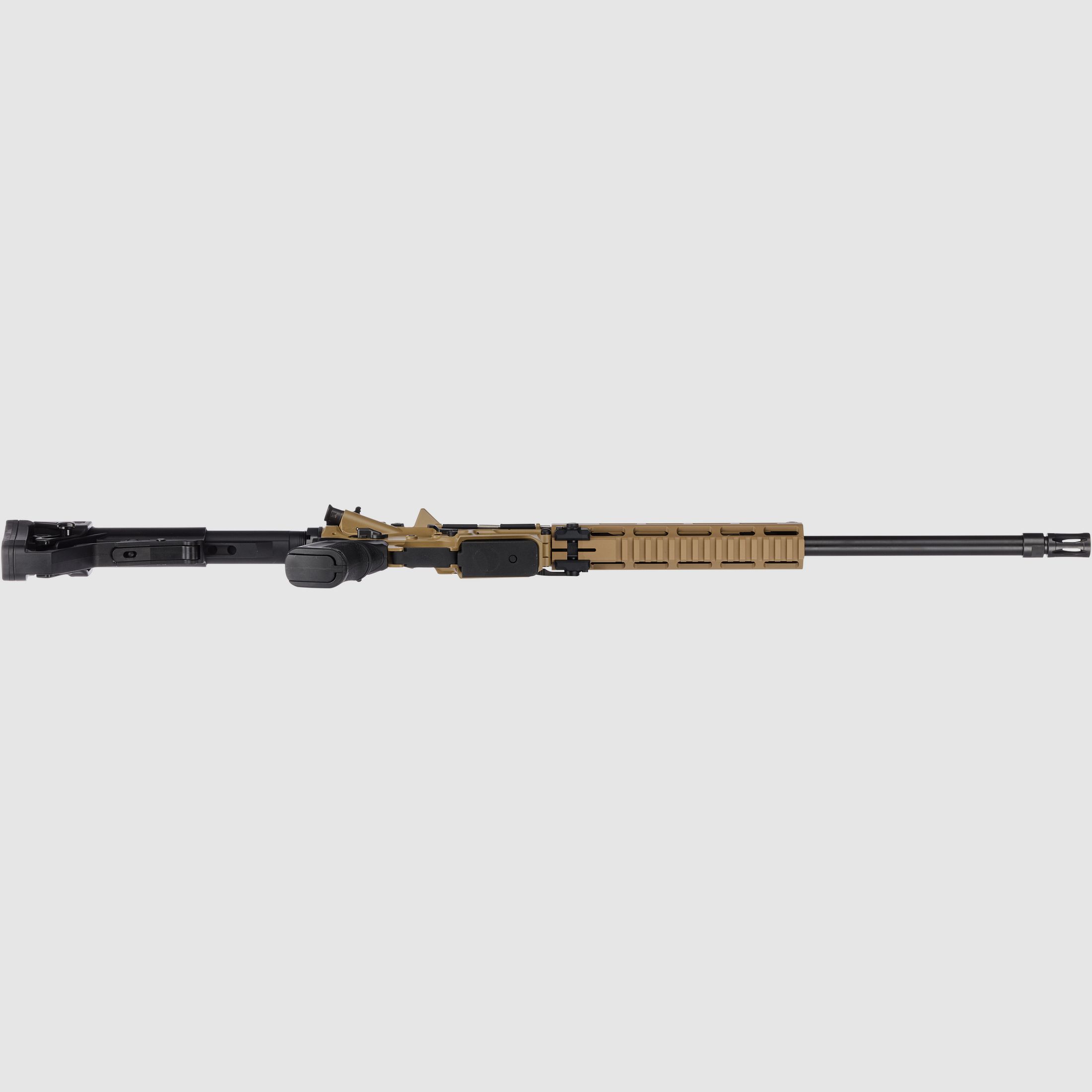 Haenel CR 223 M-LOK Handschutz Lauflänge 423 mm | Direktabzug | Handschutz kurz | Sandfarben | sportlich zugelassen, Kal. .223 Rem.