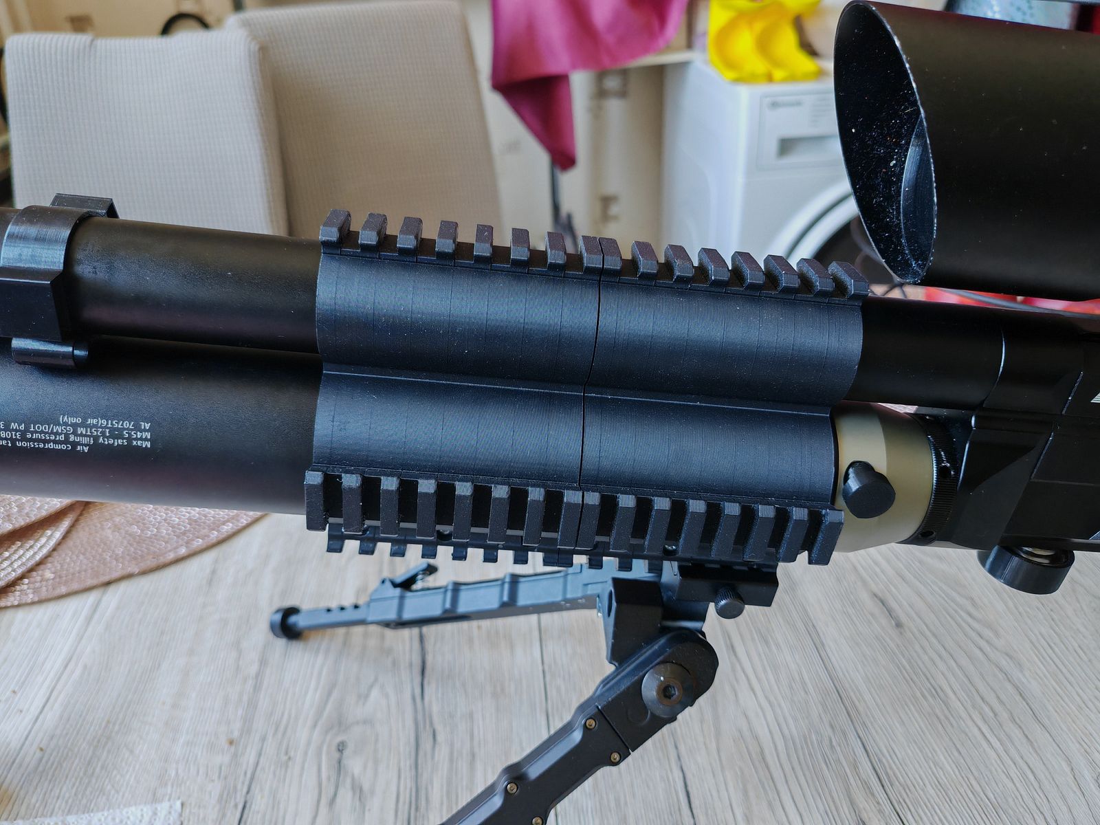 AEA HP Max MK 2 mit Zubehör, Schalldämpfer, Zielfernrohr, Zweibein Munition