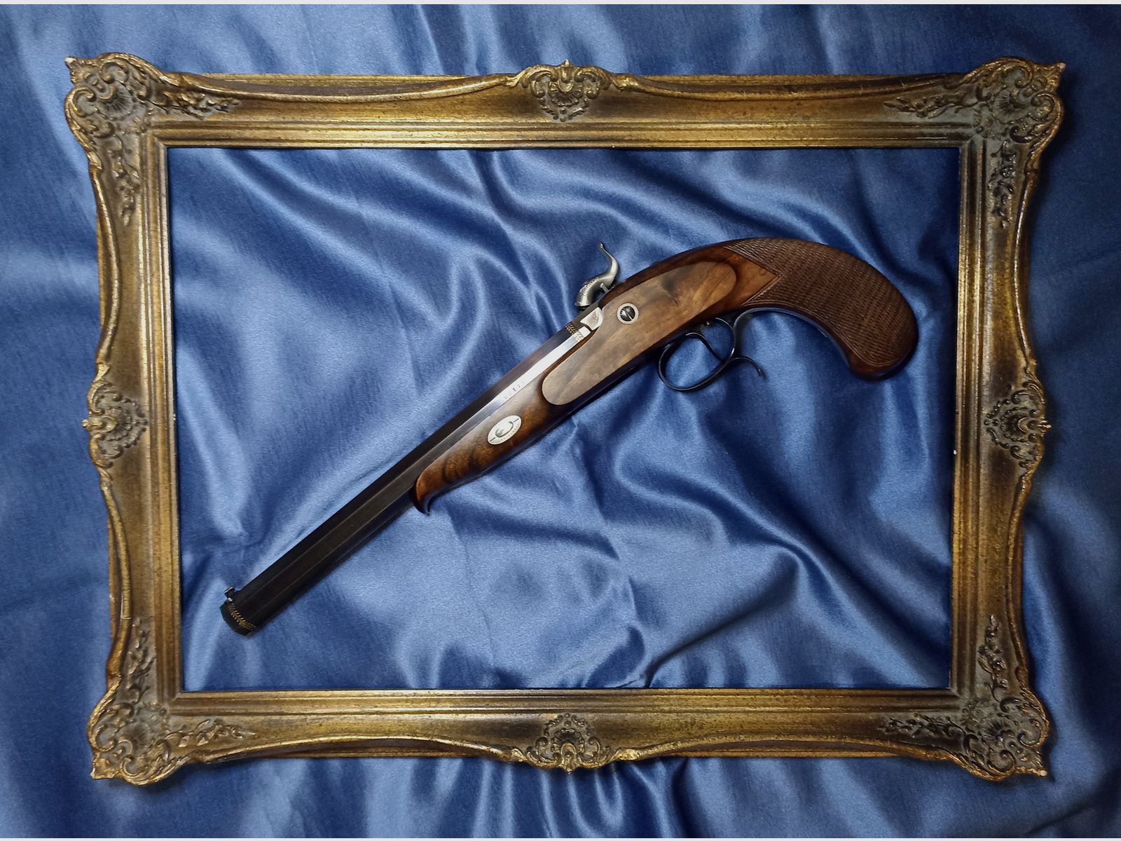 Pistola a percussione Hege Überlingen cal. 33 Siber a Losanna Oro