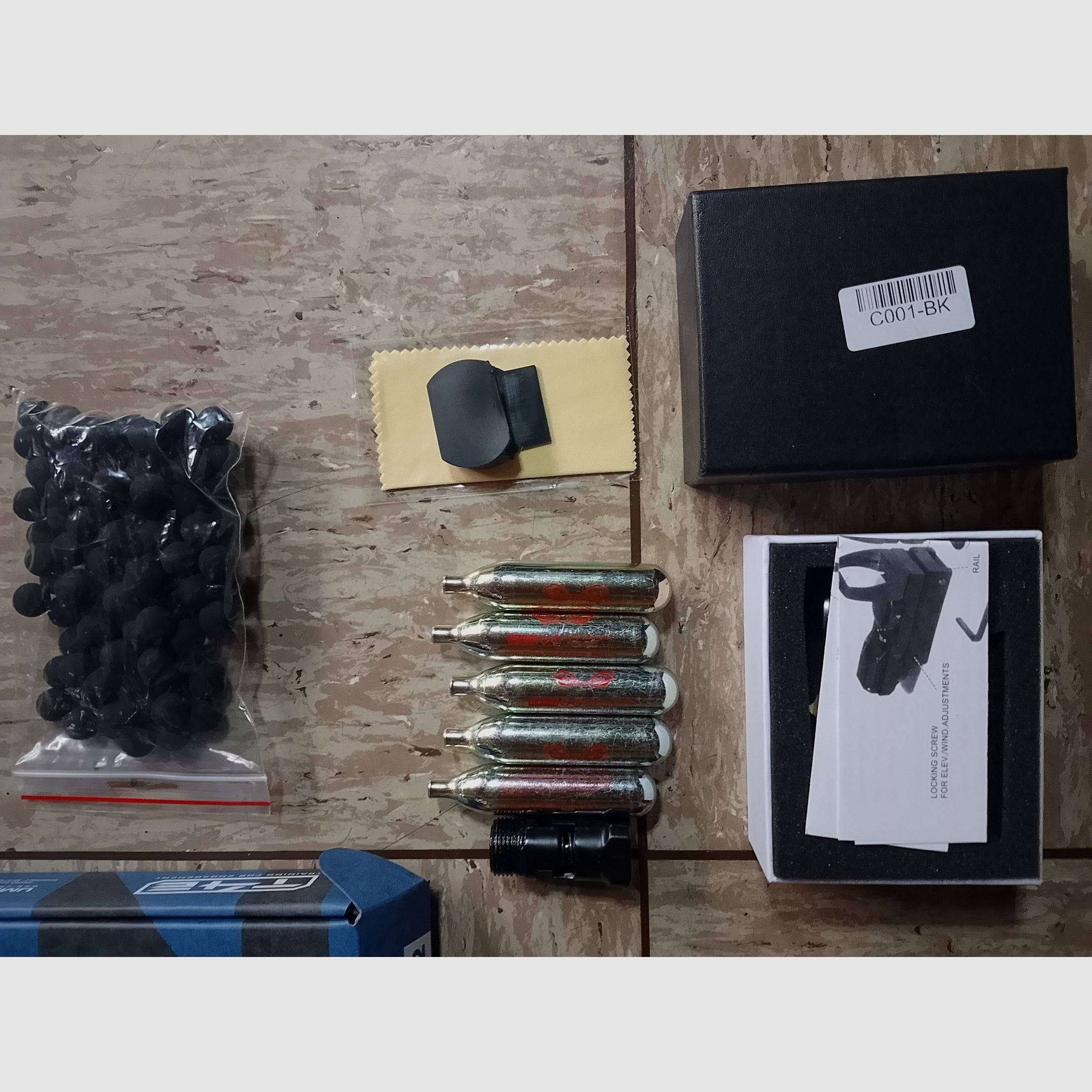Hdp50 Tp50 T4E RAM .50  Gen 2 mit Visier Rot Grün Punkt Top Mount Scope + CO2 Kapseln und Rubberballs neu 