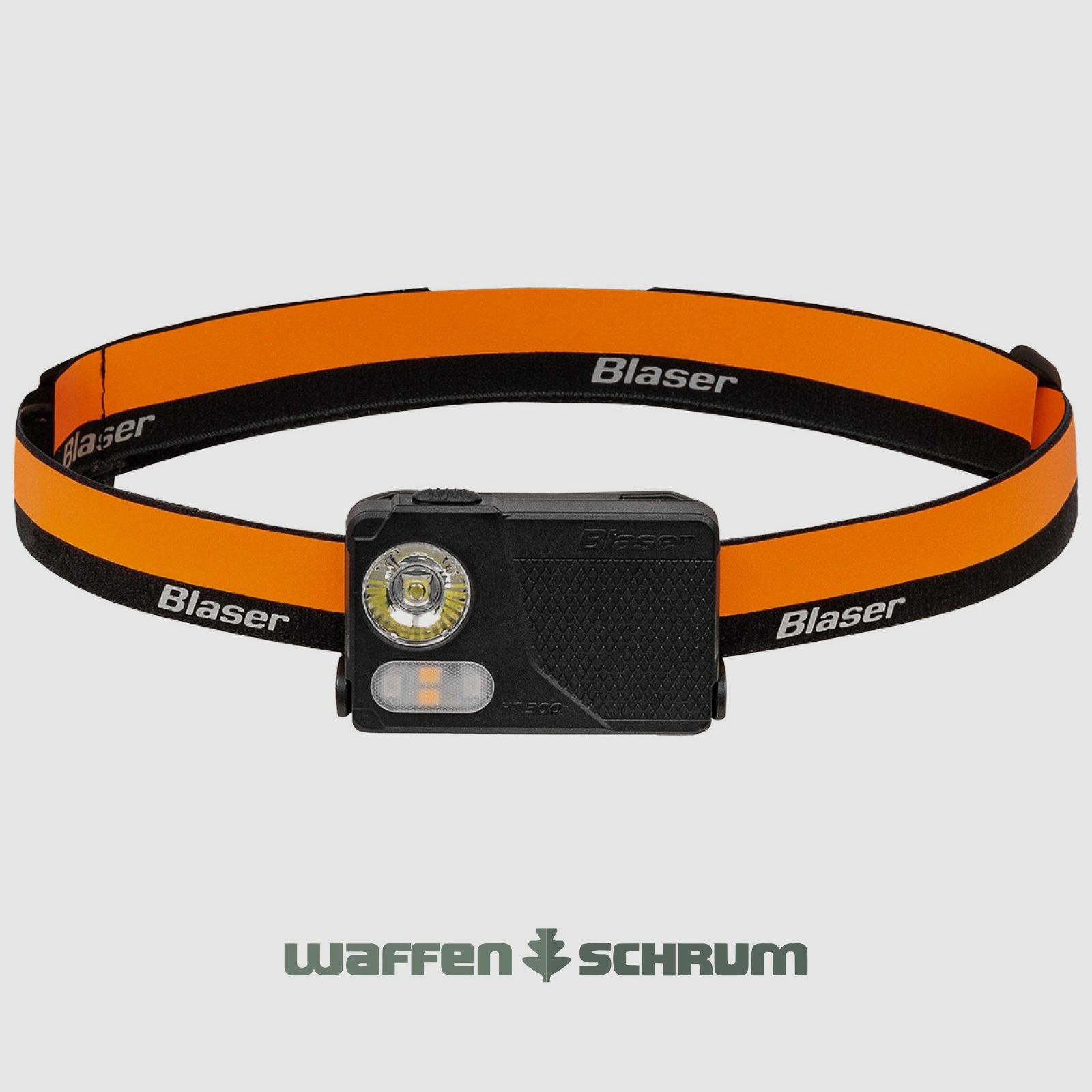 Lampada frontale Blaser HT 300 nera; Alluminio 300 lumen