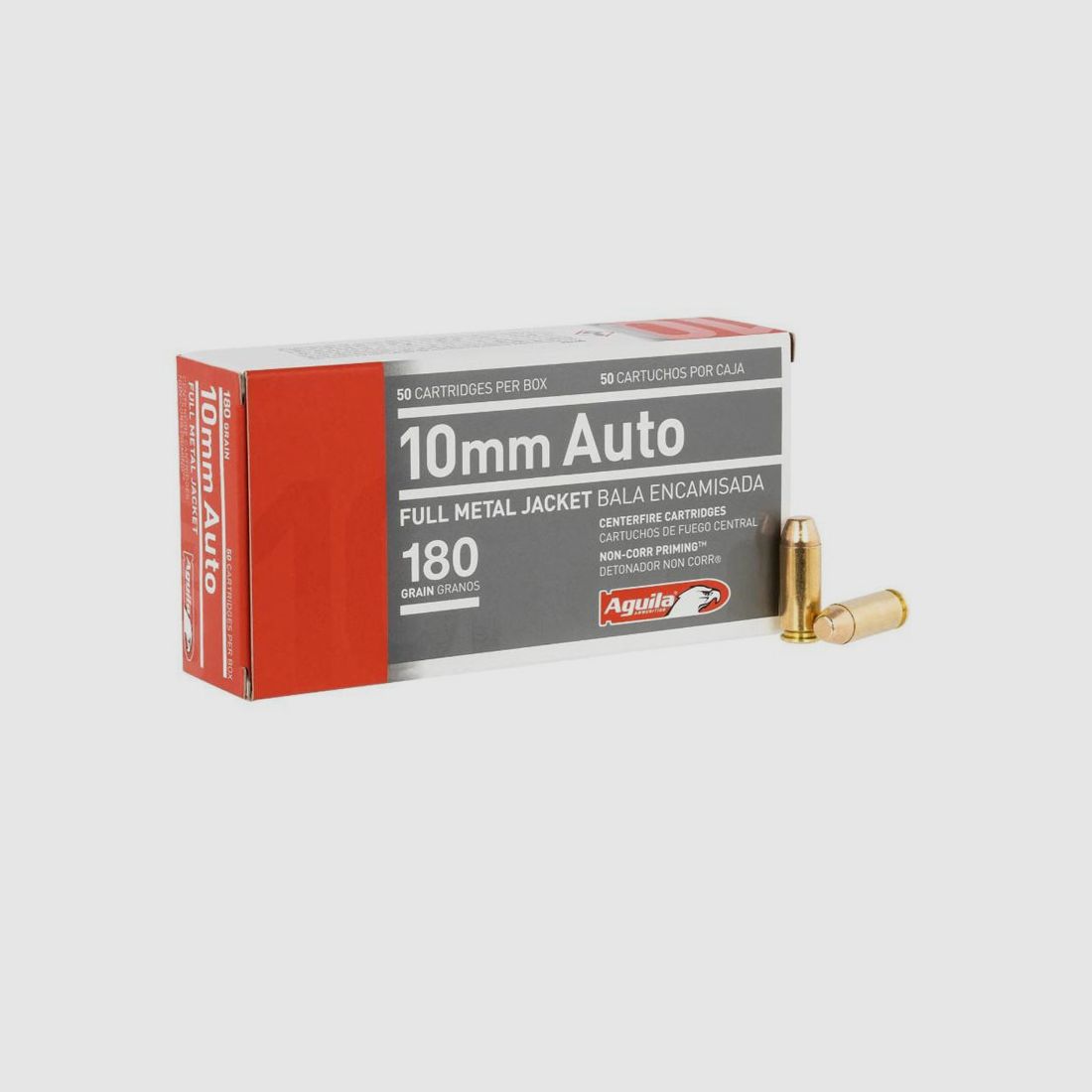 50 Patronen AGUILA Kal. 10MM AUTO FMJ 180GR
