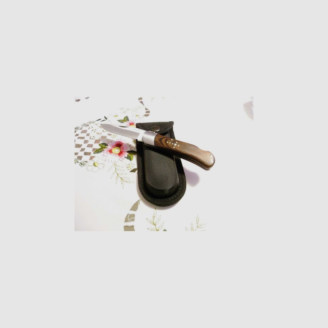 Laguiole Calmont L´Eclair Outdoor-Jagdmesser+Messer-Gürteltasche Klappmesser NEU