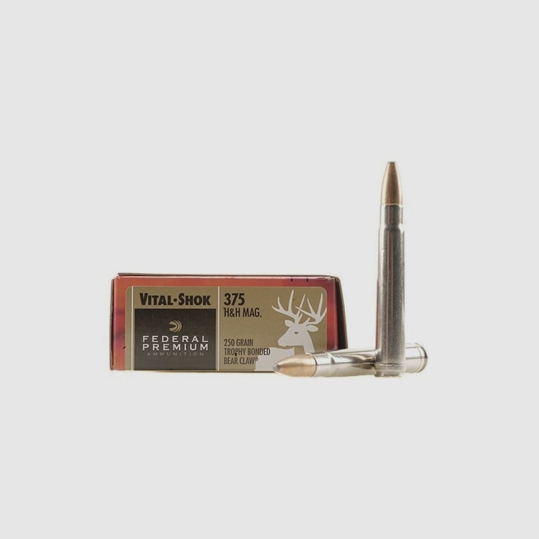 Federal Premium Trophy Bonded Bear Claw .375 H&H Mag. 250GR bonded RN 20 cartridges