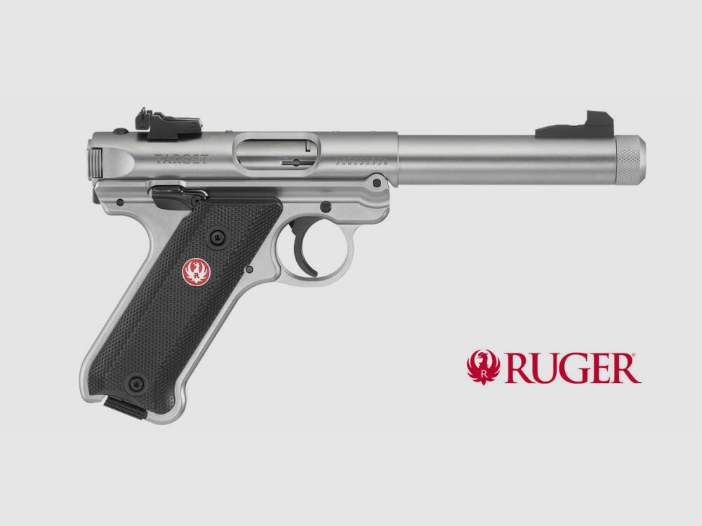 Ruger Mark IV Target Stainless Threaded 5.5