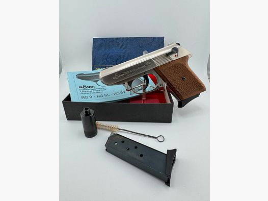 Röhm RG 9 vernickelt - PTB 413 - Beschussjahr KC (1992)