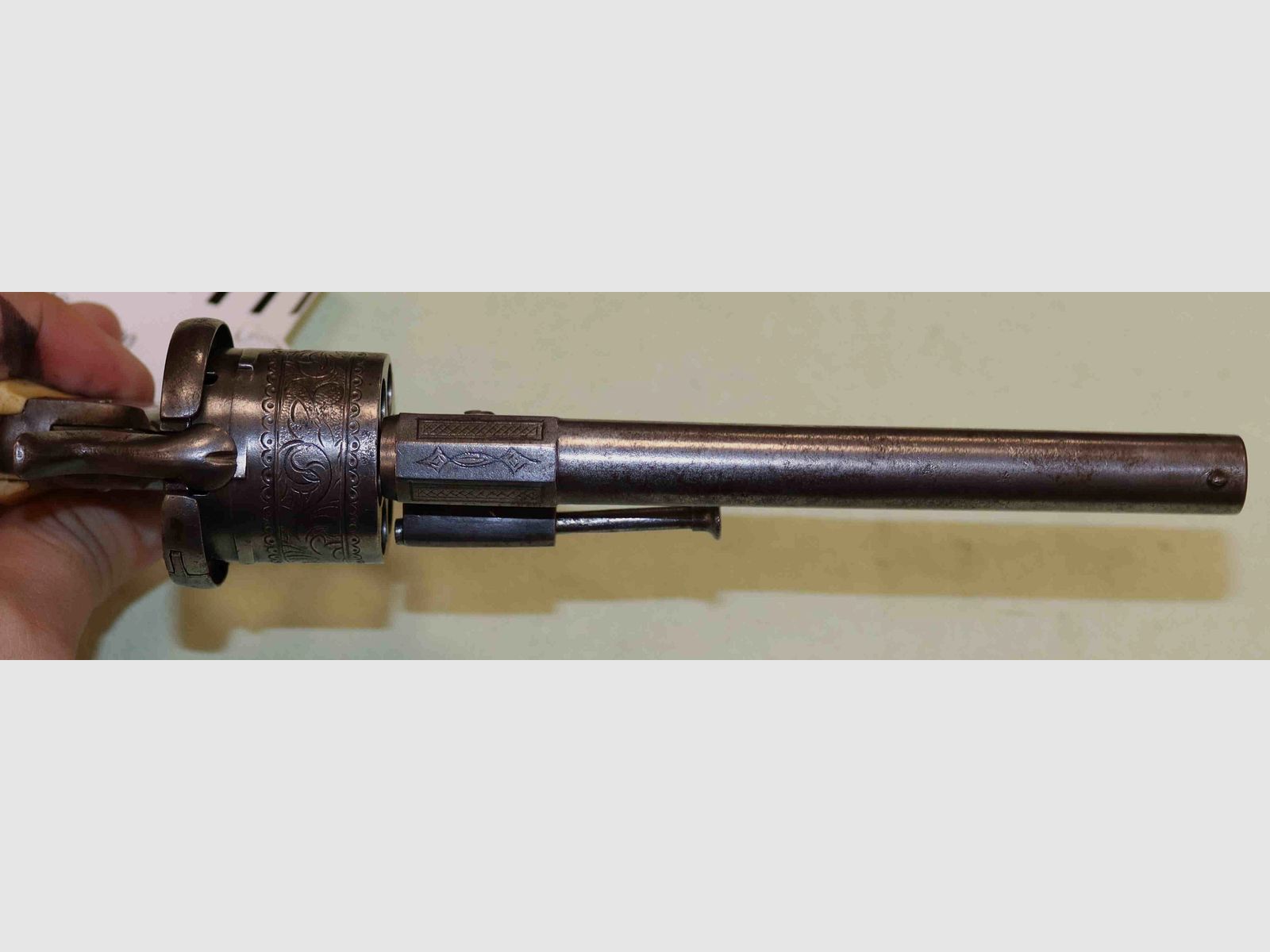 Spur Trigger Revolver LeFocheaux Model 1885 Caliber 9MM Antique, image 5 of 5