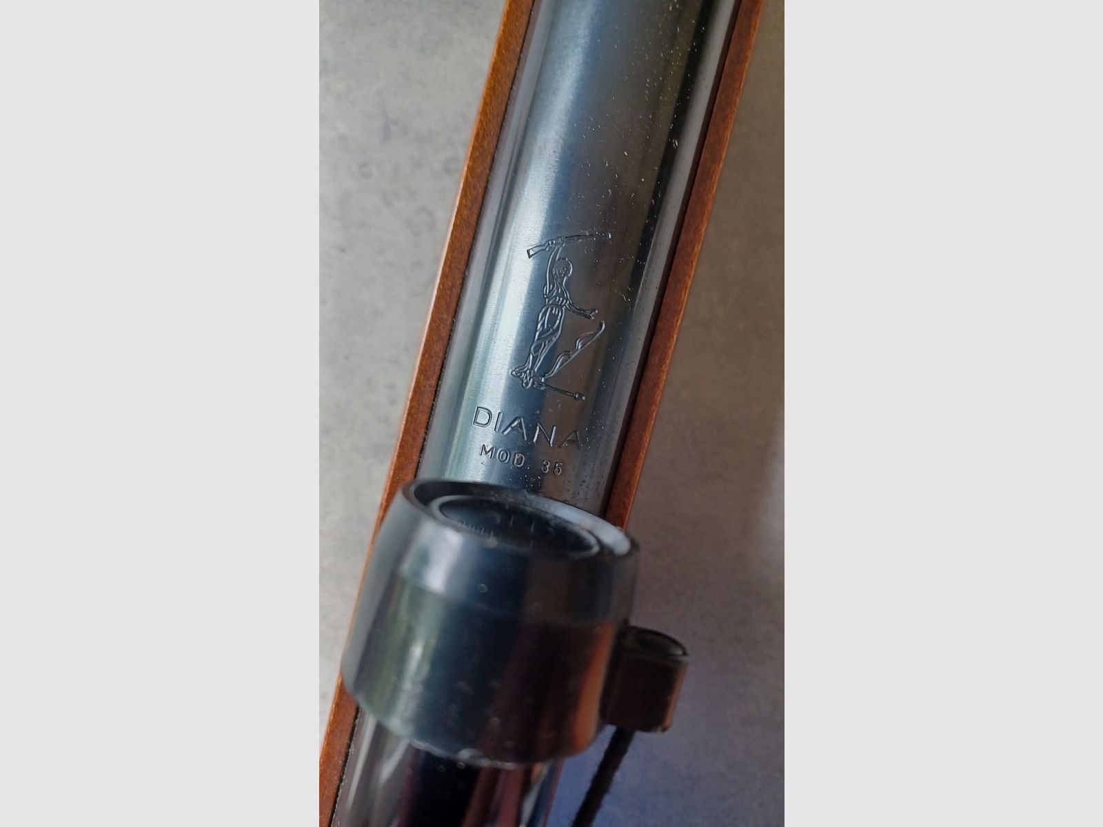 DIANA fucile ad aria compressa modello 35, anno 08/1982, cannocchiale Bushnell 3X-7X Custom.22