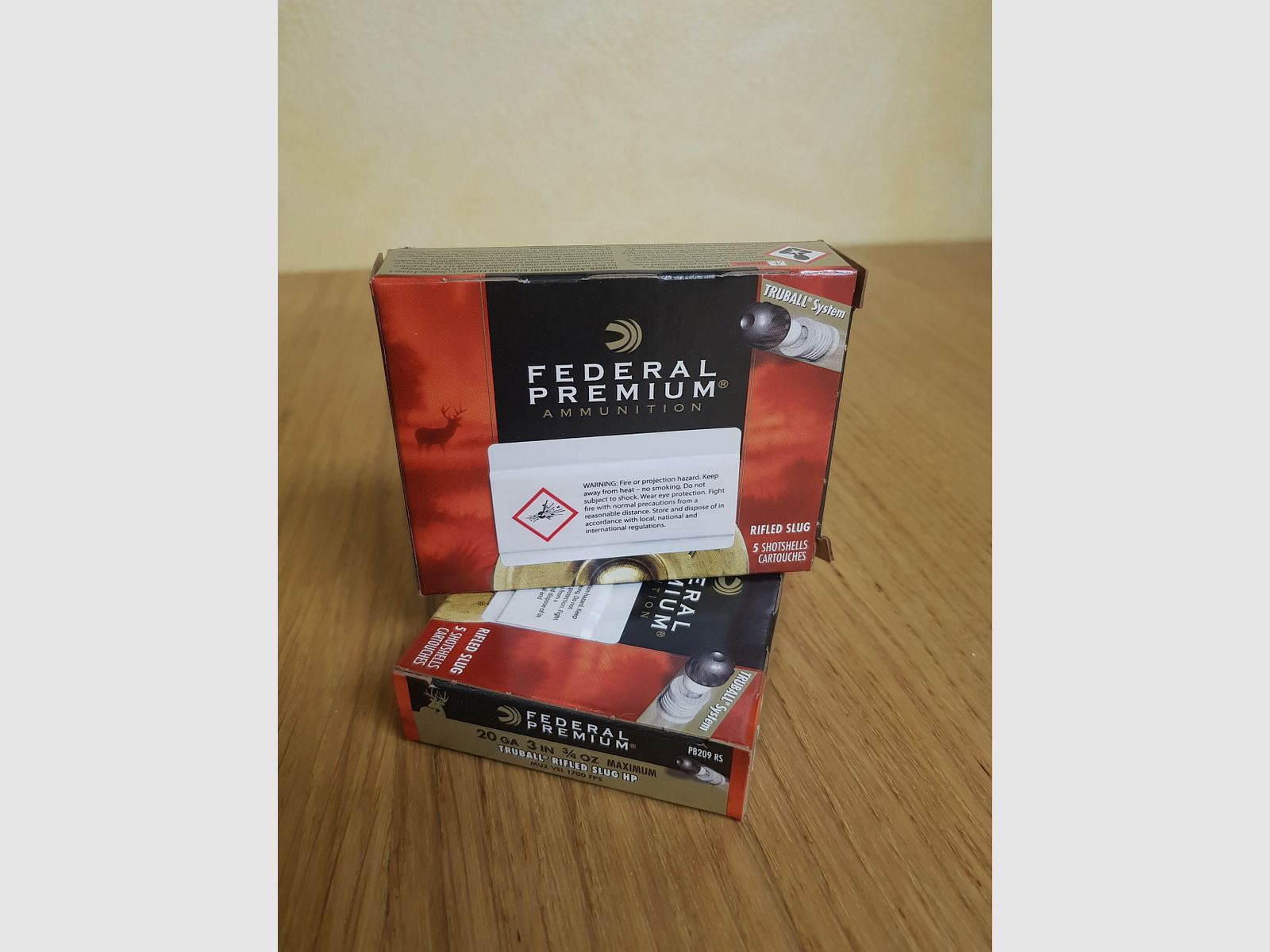 FEDERAL PREMIUM MUNITION MIT GESCHOSS TRUBALL PB 209 KAL 20/76