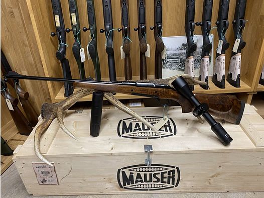 Haenel Jaeger 10 Lady Timber, with Bauer HD 2-16x50 L7F